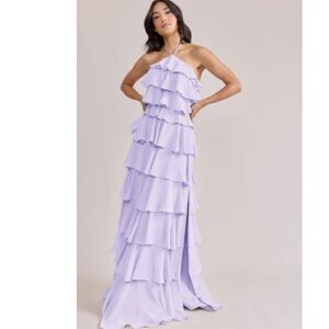 Revelry Lavender Ruffled Maxi Dress